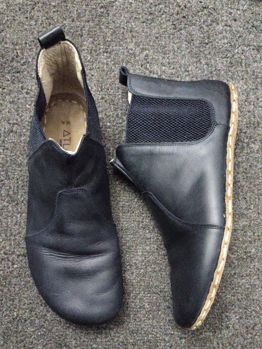 Atlantis Handmade Women's Blue Barefoot Chelsea Boots